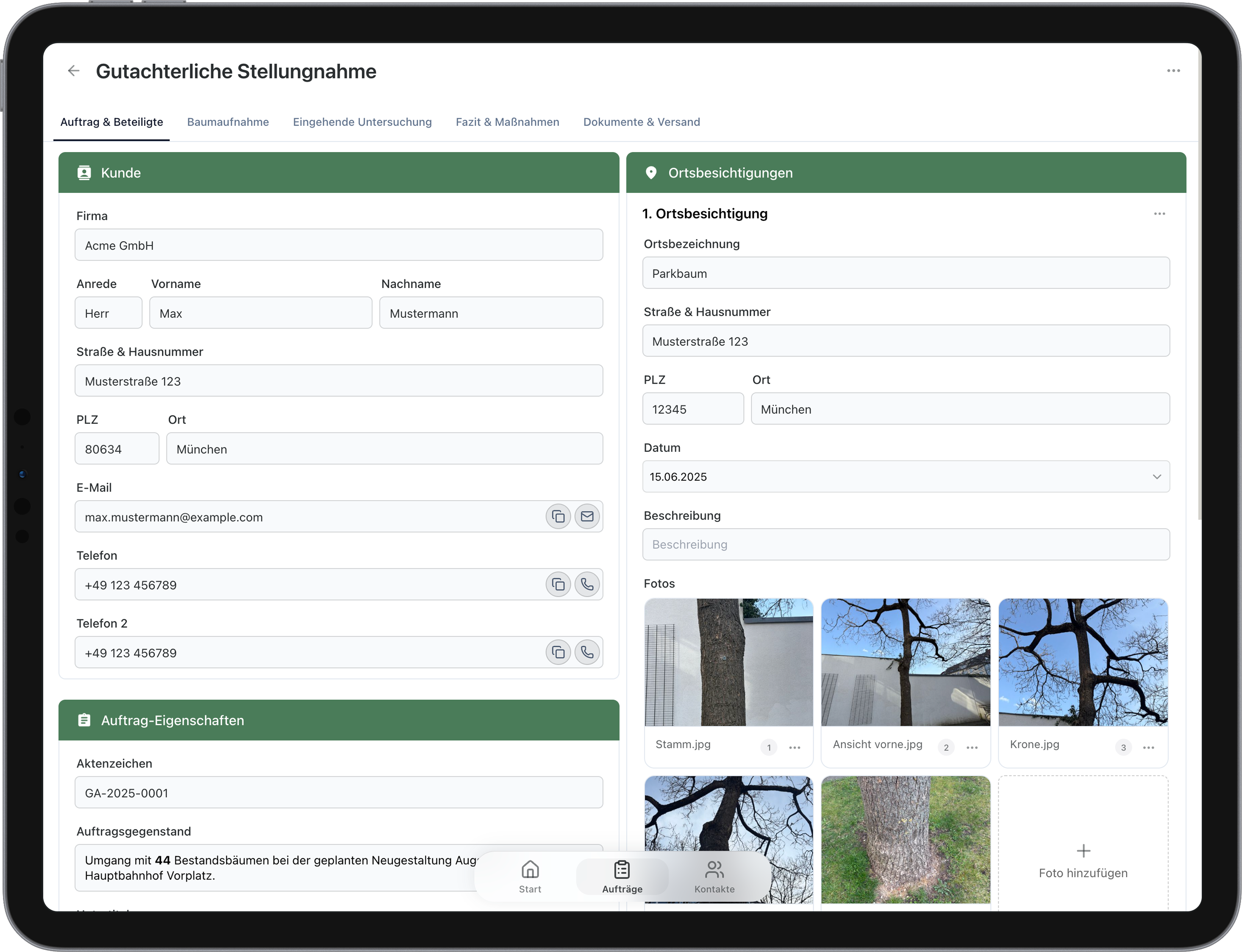 ArborAudit: Auftrag und Beteiligte